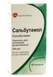Сальбутамол аэр. д/ингал. дозир. 100 мкг/доза 200 доз 10 мл 1 шт.